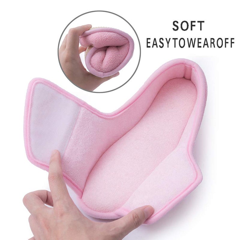 Git-up Women Diabetic Slippers/W Arthritis Edema Adjustable Closure Memory Foam House Shoes Open Toe 9#,Pink. - Image 4